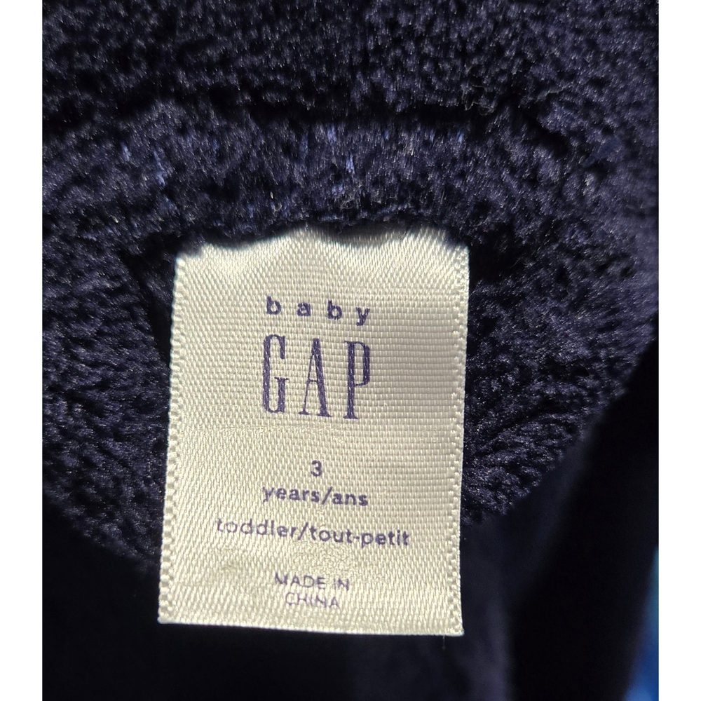 BABY GAP Dark Blue Hooded Robe - Picture 4 of 5